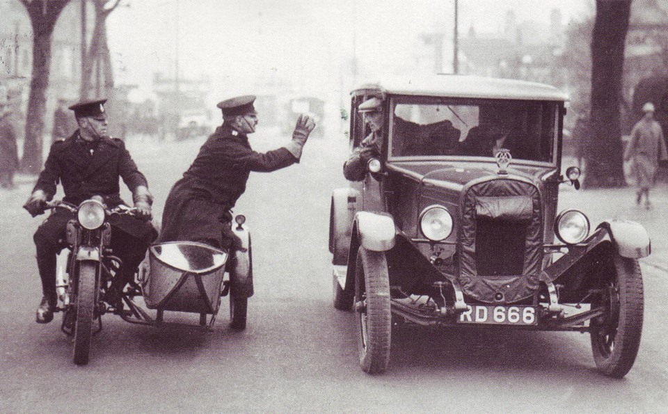 1933 Motor Patrol "Courtesy Cops".  Reading Borough Police